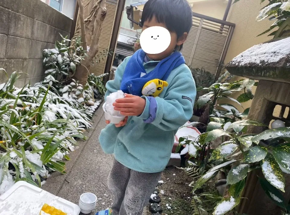 雪のアイス完成♡