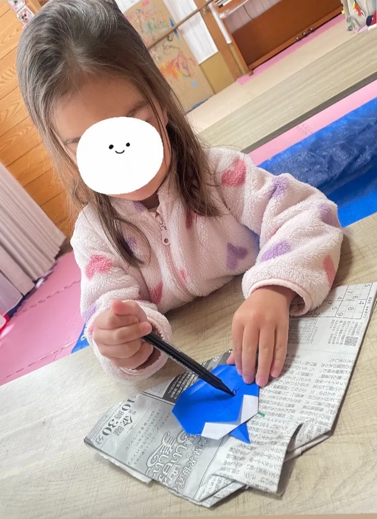 鬼のお面作り！